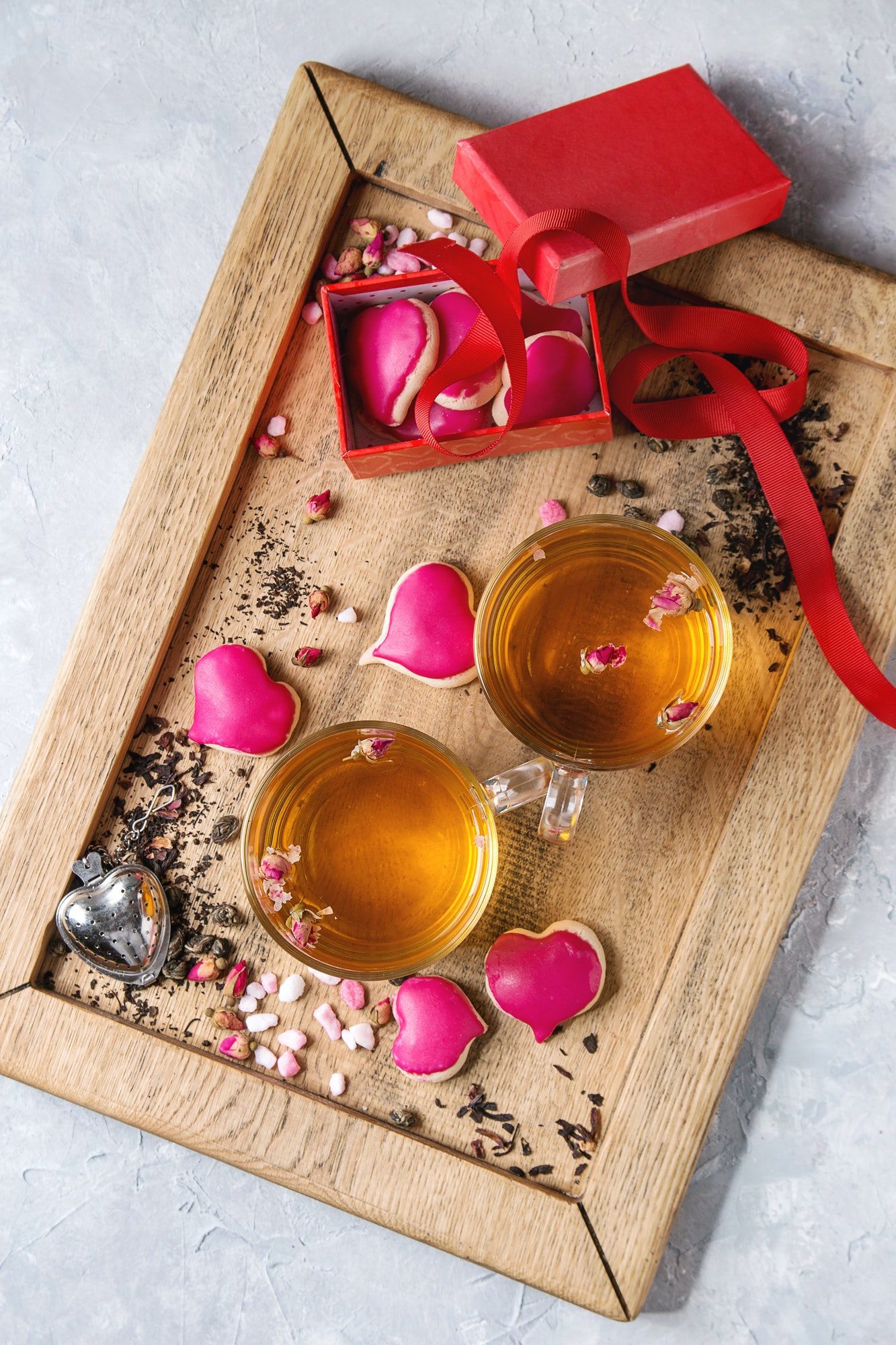 Love Valentine tea greeting card