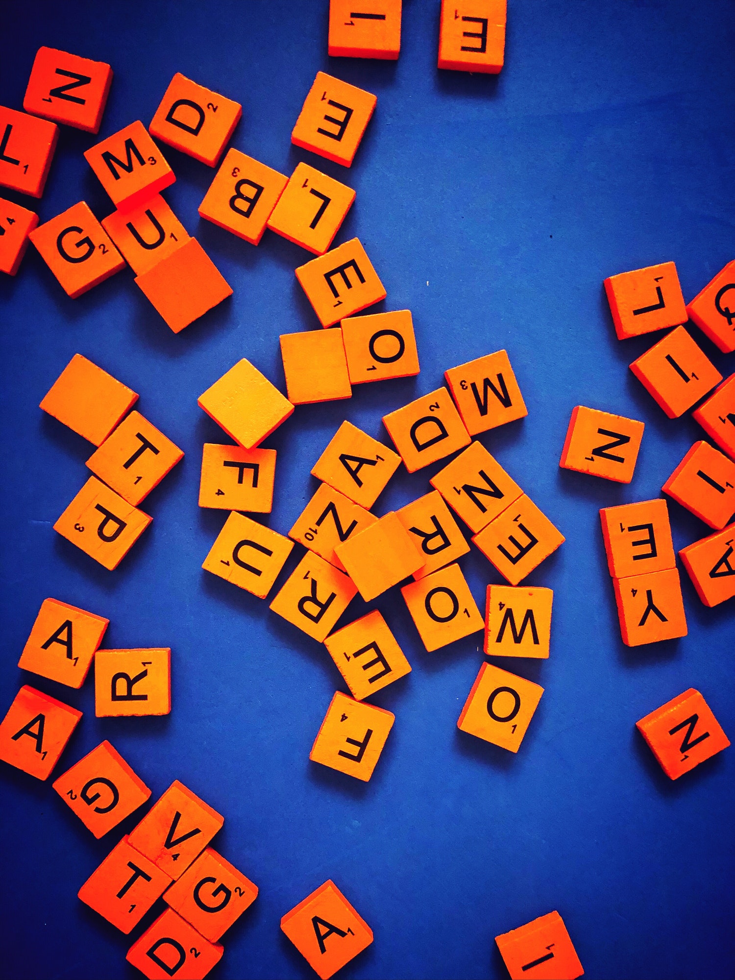 Scrabble letters