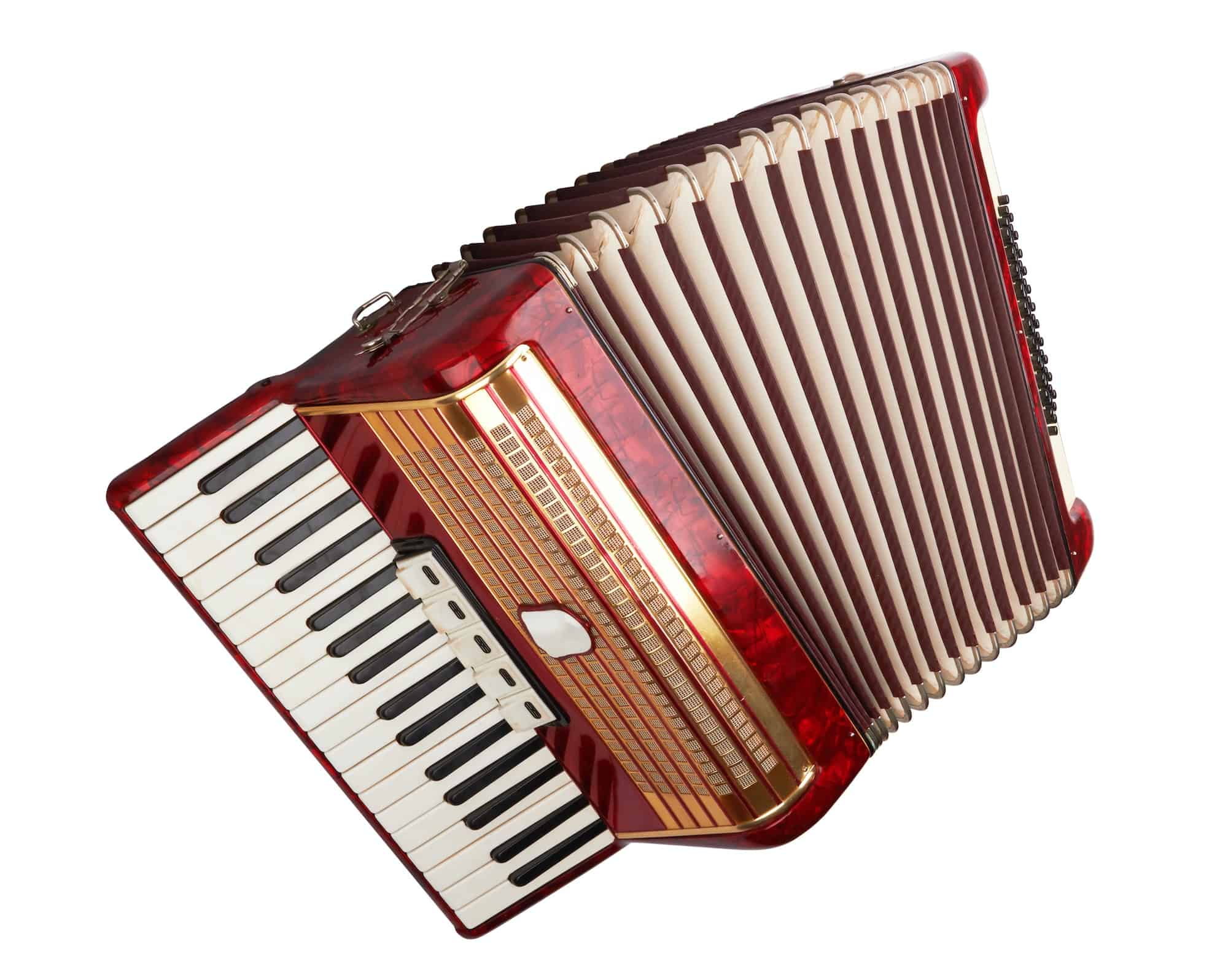 Retro accordion isolated