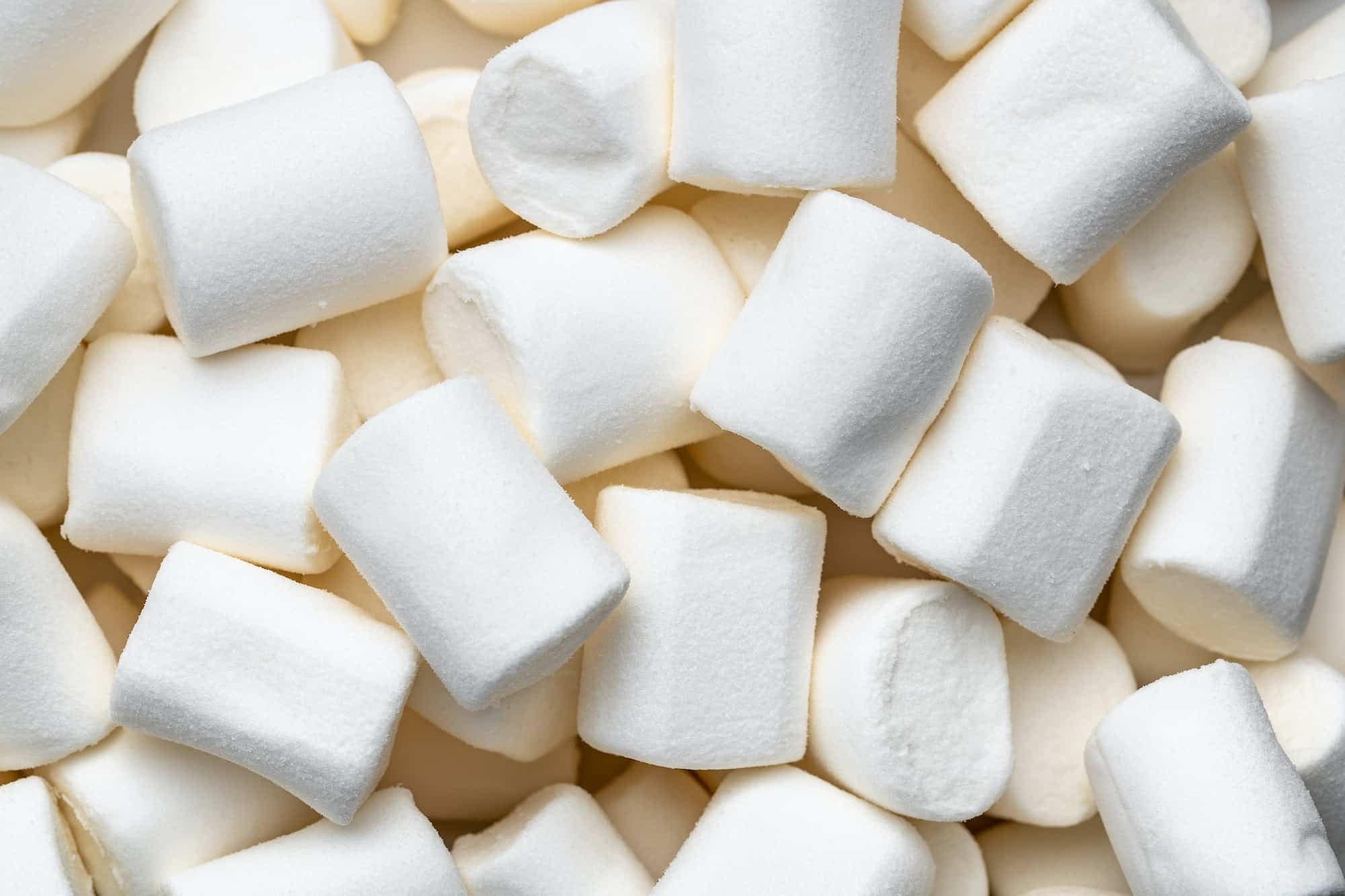 White sweet marshmallows candy.